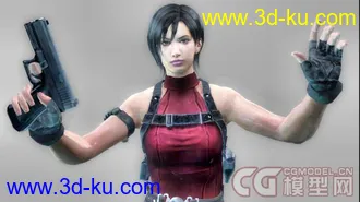 3D打印模型生化危机主角萝莉美女帅哥（带骨骼+动作+贴图）的图片