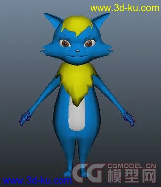 3D打印模型蓝猫的图片