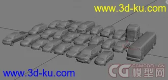 只传obj 尽量不传分压卷  25个汽车模型的图片