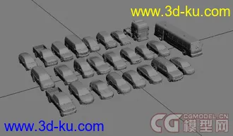只传obj 尽量不传分压卷  25个汽车模型的图片