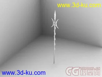 3D打印模型随便做的方天画戟的图片