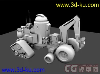 3D打印模型工程车的图片