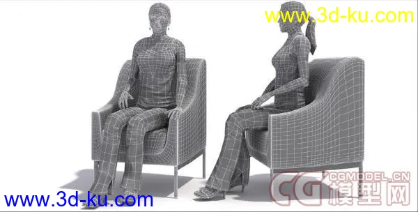 完整版3D人物模型(高精度),有贴图，有材质的图片2