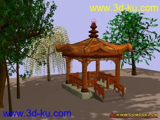 3D打印模型亭子的图片