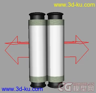 3D打印模型卷轴带绑定的图片