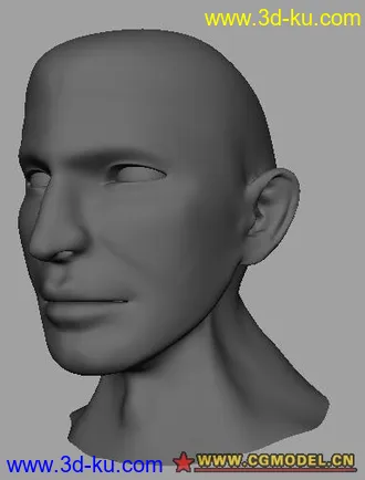 3D打印模型一个人头的图片