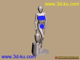 美女雕塑模型6个的图片
