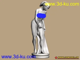 美女雕塑模型6个的图片