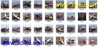 500个常用模型，有材质，有贴图，（动物、车，船，飞机，乐器，人，路标，电子，零...的图片