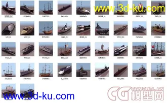 500个常用模型，有材质，有贴图，（动物、车，船，飞机，乐器，人，路标，电子，零...的图片