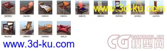 500个常用模型，有材质，有贴图，（动物、车，船，飞机，乐器，人，路标，电子，零...的图片