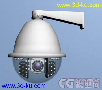 3D打印模型监控探头的图片