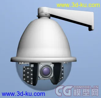 3D打印模型监控探头的图片