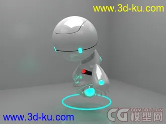 3D打印模型借花献佛 3D化吉祥物12号作品机器人CC的图片