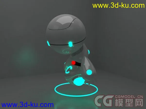 借花献佛 3D化吉祥物12号作品机器人CC模型的图片3