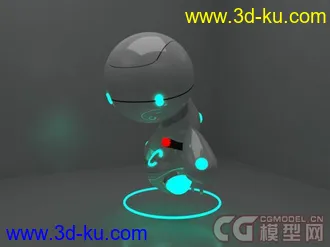 3D打印模型借花献佛 3D化吉祥物12号作品机器人CC的图片