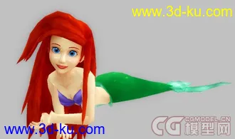 3D打印模型迪士尼童话小美人鱼皮诺曹小精灵Tinker Bell 带骨骼fbx格式的图片