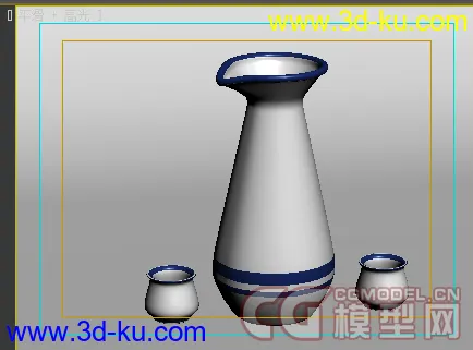 自己做的酒壶Vray2.02版本的模型的图片1