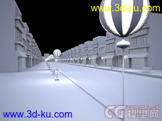 3D打印模型街头一景的图片