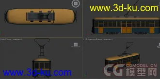 3D打印模型有轨电车 中模的图片