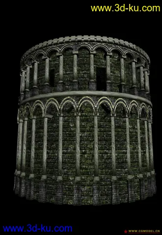 3D打印模型被遗弃的城墙的图片