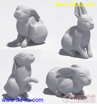 3D打印模型兔子的图片