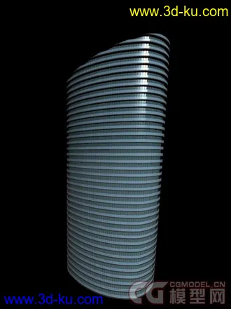 3D打印模型玻璃体高层建筑的图片