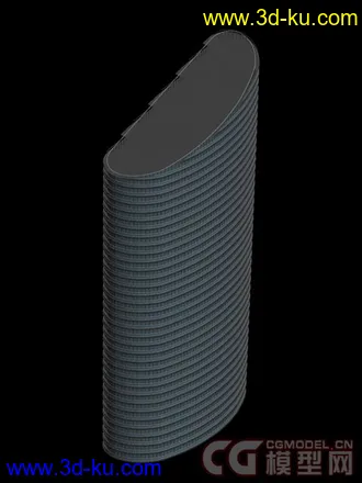 3D打印模型玻璃体高层建筑的图片