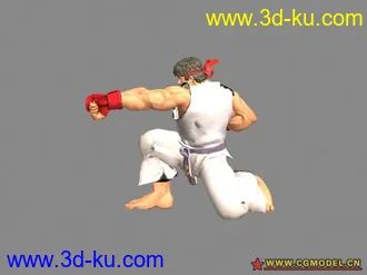 3D打印模型街霸4 男角色 带动画的图片