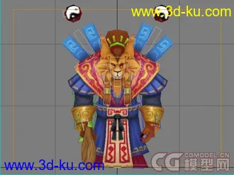 绑定完毕的游戏人物模型分享~的图片