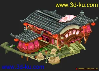 3D打印模型鹿鼎记建筑.继续更新的图片