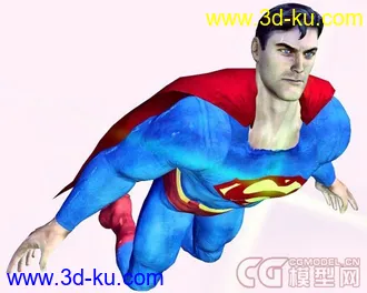 3D打印模型美国超级英雄集合之超人+钢铁侠+再加闪电侠（带骨骼+动作+贴图+法线） fbx格式的图片