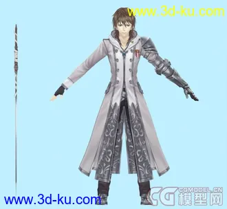 DAE模型 卡通帅哥一只 带武器的图片