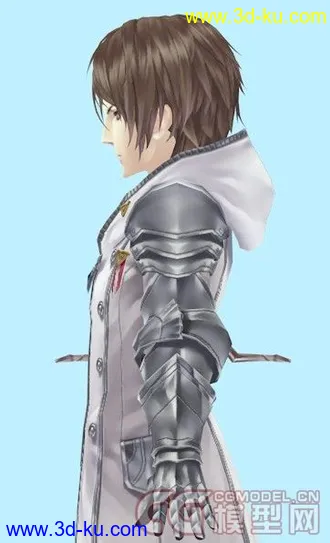 DAE模型 卡通帅哥一只 带武器的图片