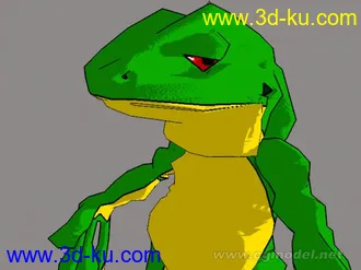 [MAX8][怪物模型]自己做的模型[Q版蜥蜴人]的图片
