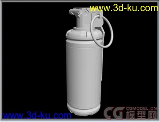3D打印模型分享一个以前弄的手榴弹，高模，obj格式。的图片