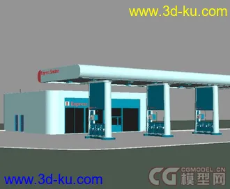 加油站模型下载的图片