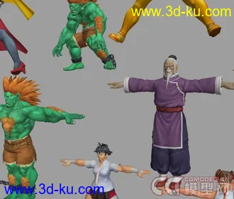 街头霸王模型集合的图片