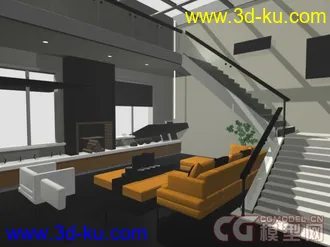 3D打印模型室内场景的图片
