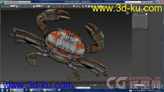 max 2010  螃蟹 模型的图片