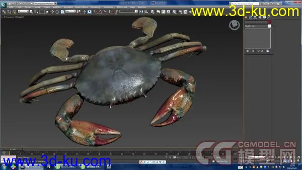 max 2010  螃蟹 模型的图片2