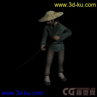 3D打印模型划船的人的图片