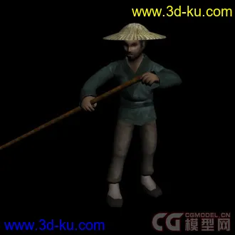 3D打印模型划船的人的图片