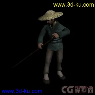 3D打印模型划船的人的图片