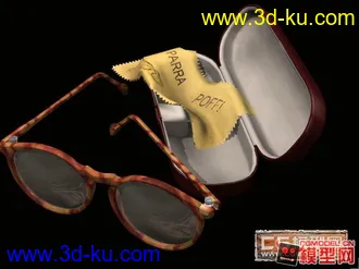 3D打印模型眼镜和眼镜盒的图片
