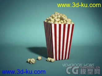 3D打印模型爆米花的图片