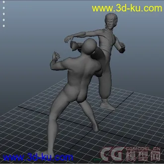 3D打印模型做了一个李小龙腿法动画，有些不好的图片