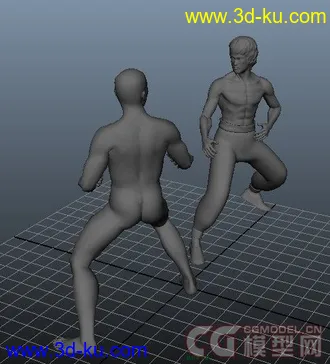 3D打印模型做了一个李小龙腿法动画，有些不好的图片