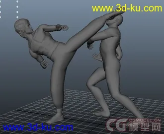 3D打印模型做了一个李小龙腿法动画，有些不好的图片