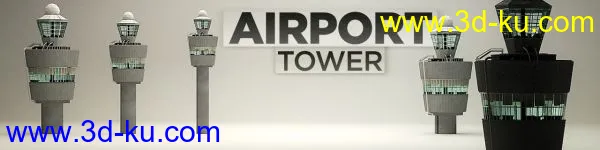 The Pixel Lab - Airport Tower - C4d模型的图片1